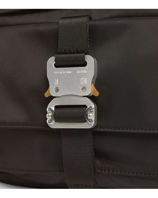 1017 ALYX 9SM Matte Rollercoaster Buckle Backpack in Black for Men