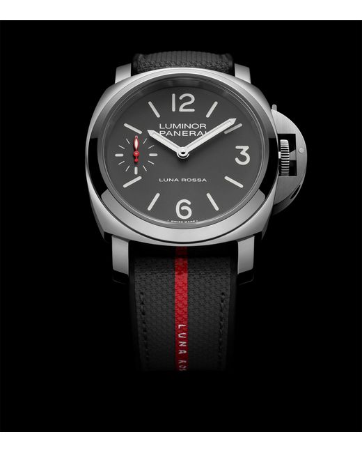 Panerai Gray Stainless Steel Luminor Tre Giorni Luna Rossa Watch for men
