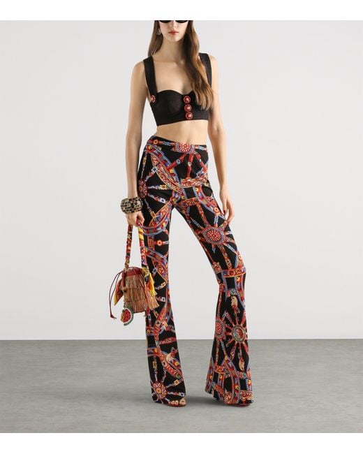 Dolce & Gabbana Black Appliqué Bustier Top