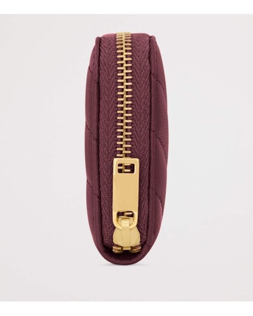 Saint Laurent Brown Lambskin Cassandre Wallet