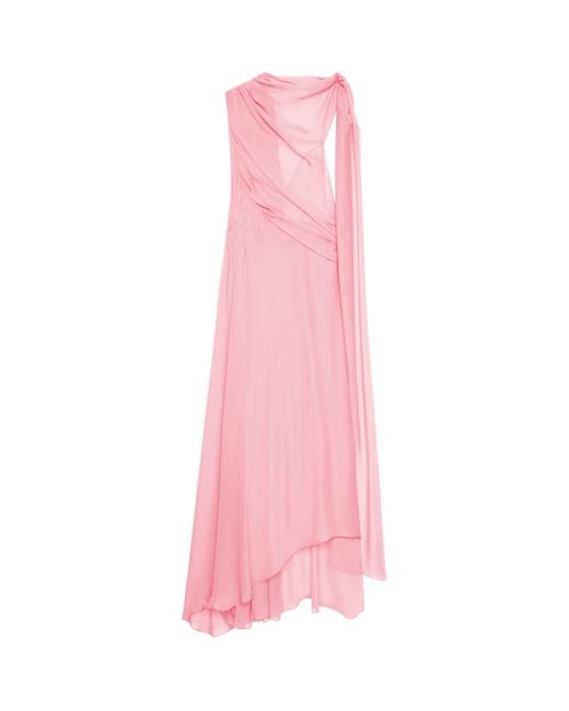 Givenchy Pink Draped Dress