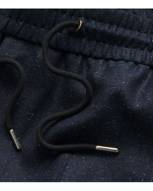 Paul Smith Blue Wool Drawstring Trousers for men