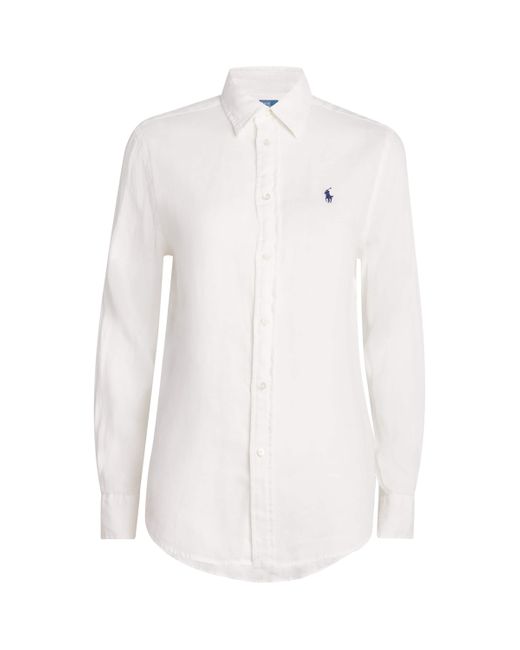 Polo Ralph Lauren White Linen Classic Shirt