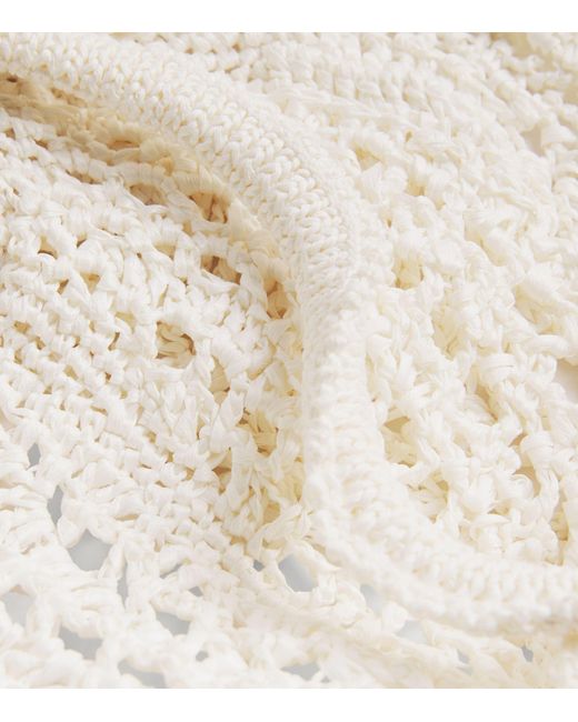 Cult Gaia White Crochet Darlena Top
