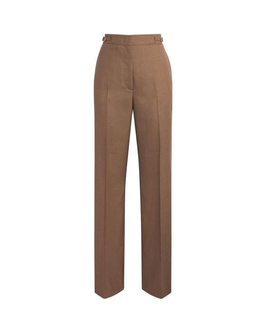 Gabriela Hearst Brown Cotton Vesta Straight Trousers
