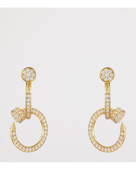 Cartier Metallic And Diamond Juste Un Clou Earrings