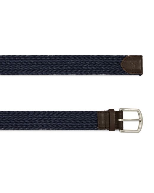Polo Ralph Lauren Blue Canvas Braided Belt for men