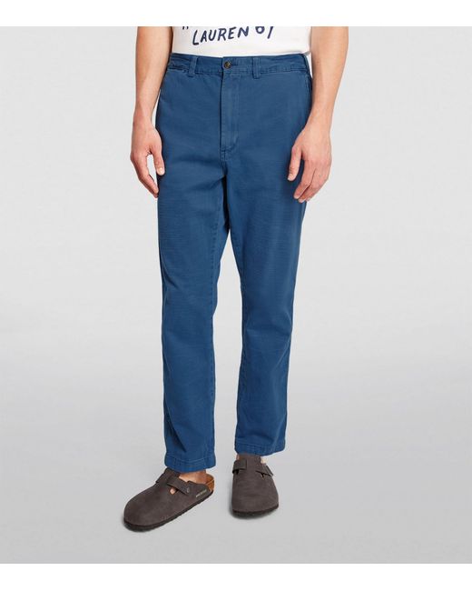 Polo Ralph Lauren Blue Cotton Straight Chinos for men