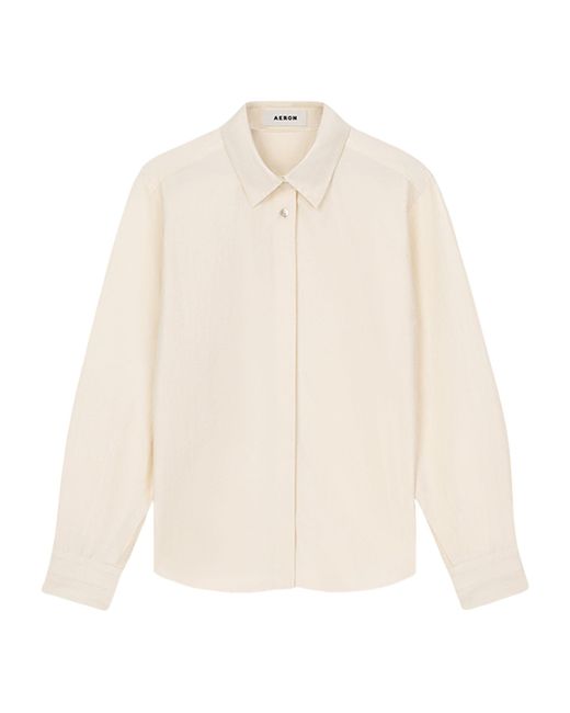 Aeron White Long-sleeve Vidal Shirt