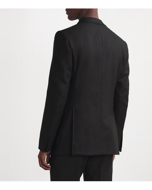 Tom Ford Black Wool-Mohair Blazer for men