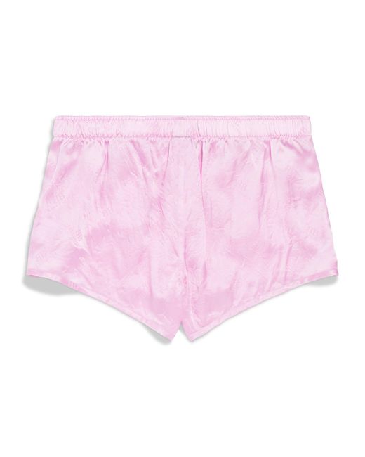 Balenciaga Pink Silk Running Shorts