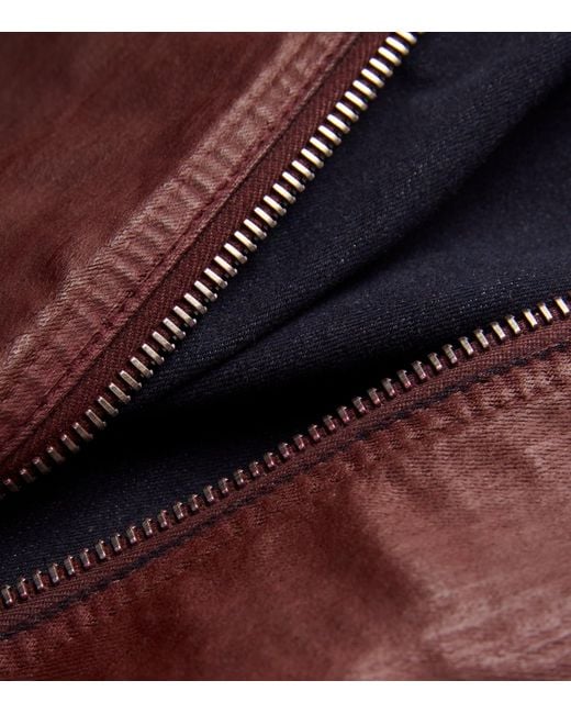 Rick Owens Purple Waxed Bolan Banana Jeans for men