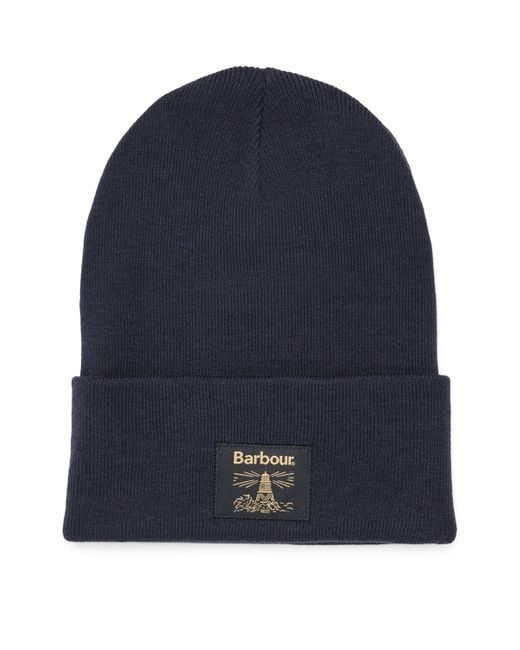 Barbour Blue Cotton-Blend Harton Beanie for men