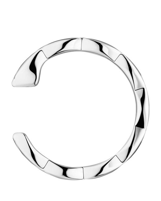 Chanel White And Diamond Coco Crush Single Earring