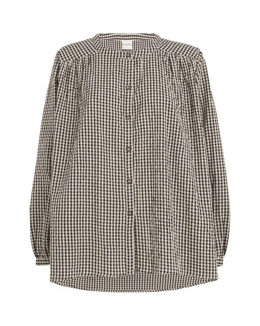 Posse Gray Cotton Gingham Mira Shirt