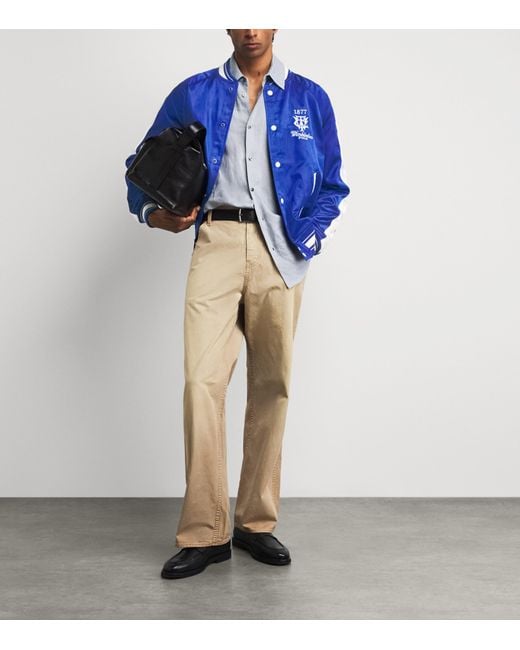 Polo Ralph Lauren Blue X Wimbledon Varsity Jacket for men
