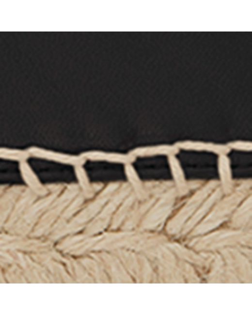 Saint Laurent Black Leather Espadrilles