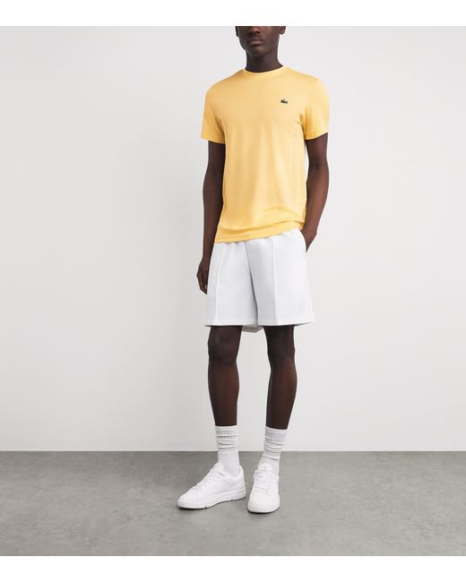 Lacoste Yellow Technical Logo T-Shirt for men
