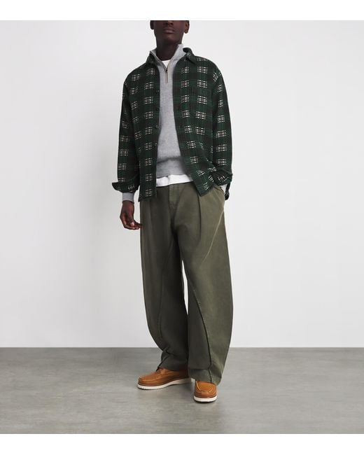 Polo Ralph Lauren Green Cotton Check Flannel Overshirt for men