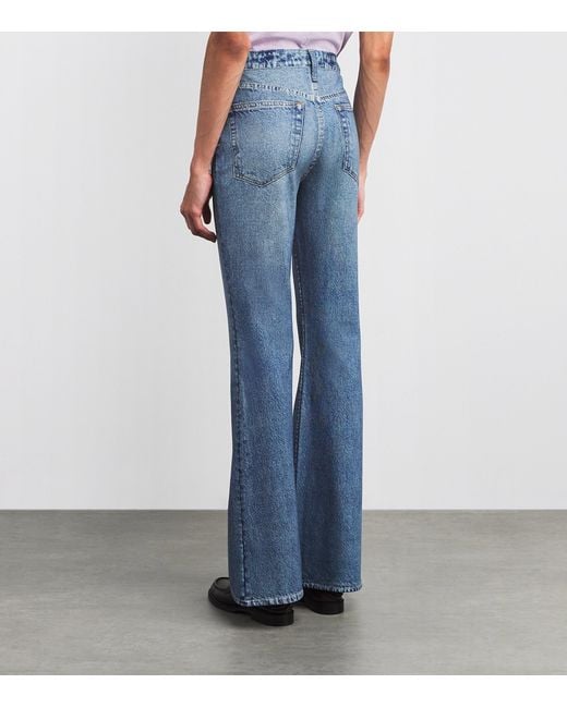 Rag & Bone Blue Ponte Miramar Dahlia Trousers