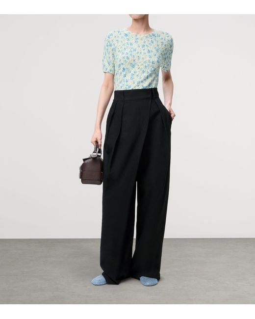 Loewe Blue Wrap Wide-Leg Jeans