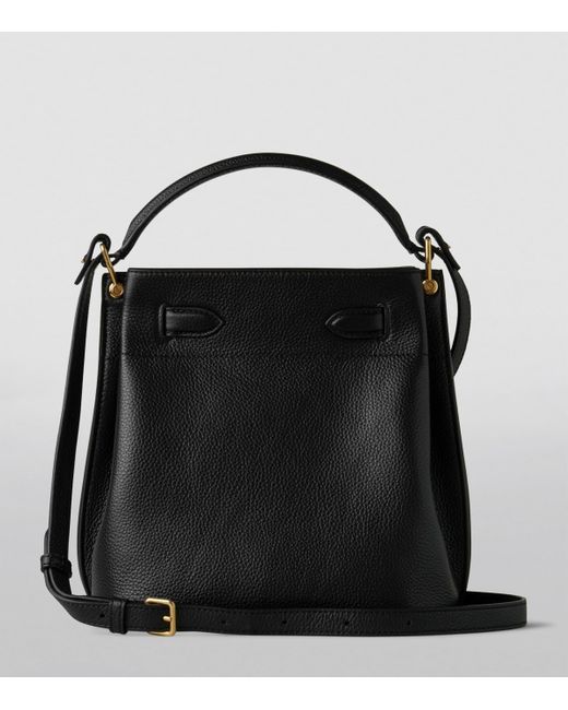 Mulberry Black Leather Islington Bucket Bag