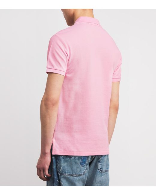 Polo Ralph Lauren Pink Cotton Mesh Slim-Fit Polo Shirt for men