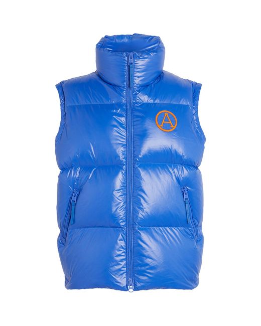 ARCTIC ARMY Blue Down Puffer Gilet for men