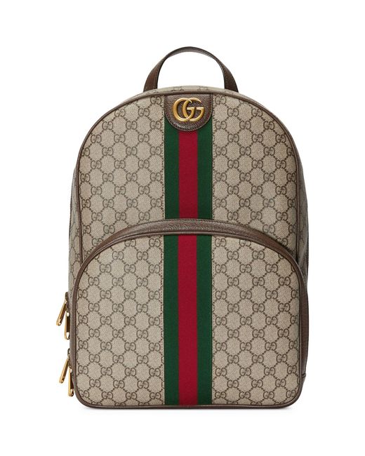 Gucci Brown Ophidia Gg Supreme Backpack for men