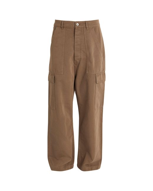 Rick Owens Brown Straight-leg Cargo Trousers for men