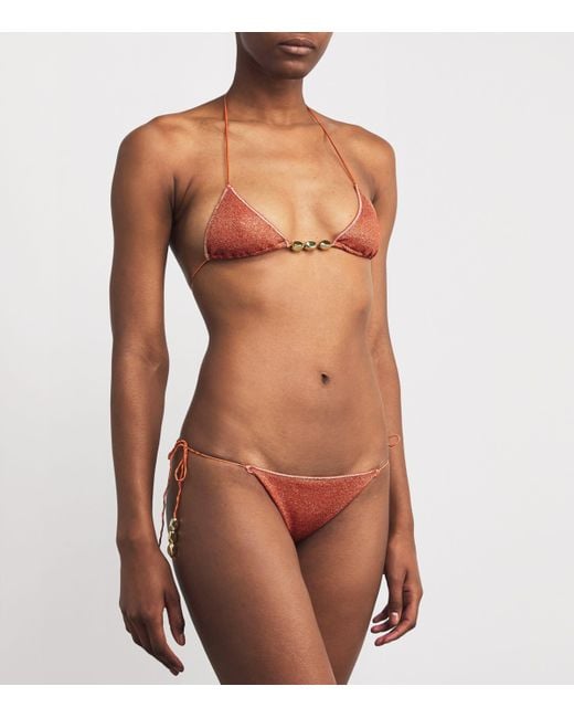 Oseree Brown Glazed Lumière Bikini