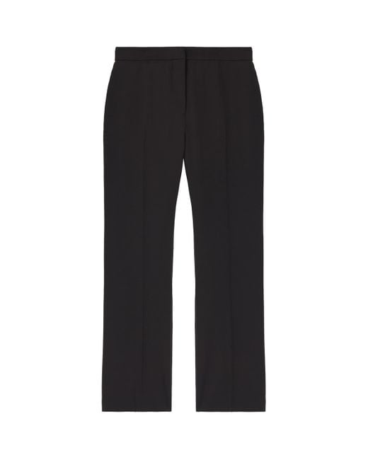 Alexander McQueen Black Wool Cigarette Trousers