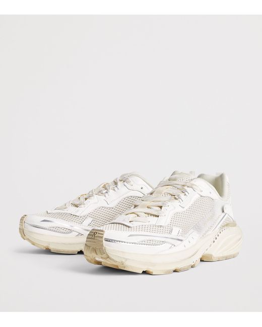 Represent White Storm-Torn Sneakers for men
