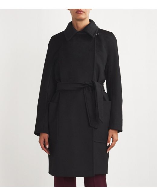 Max Mara Black Cashmere Arcella Coat