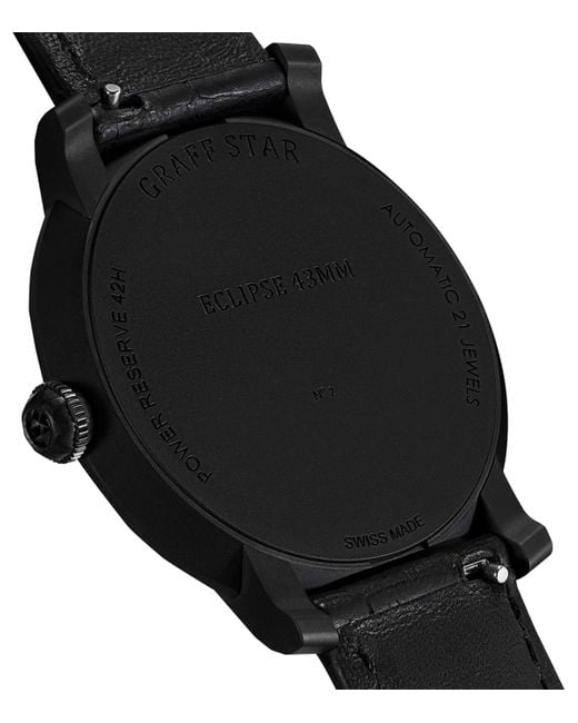 Graff Black Titanium Dlc Eclipse Watch 43Mm