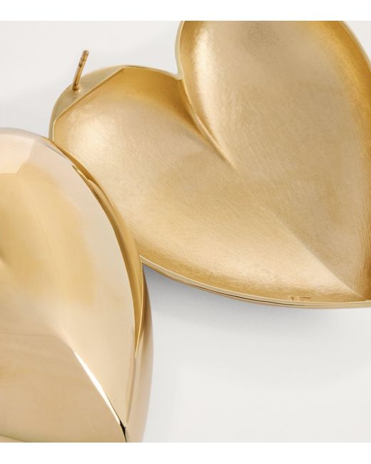 Jennifer Fisher Natural Yellow Gold-plated Puffy Heart Earrings