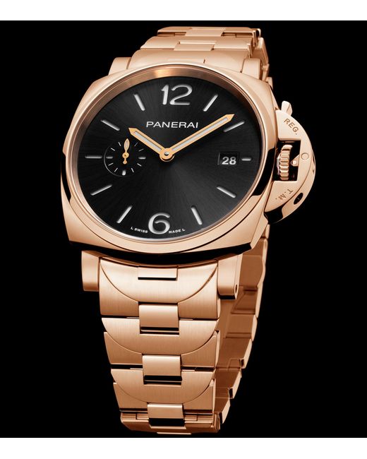 Panerai Metallic Rose Luminor Due Tuttooro Watch for men