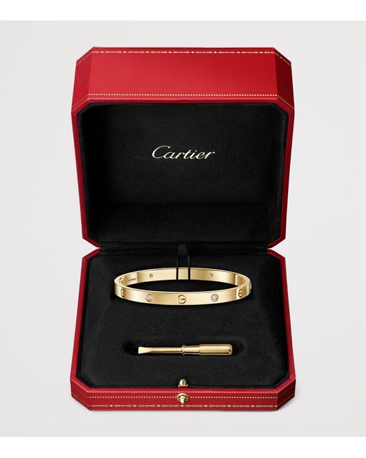 Cartier Natural Medium And Diamond Love Bracelet