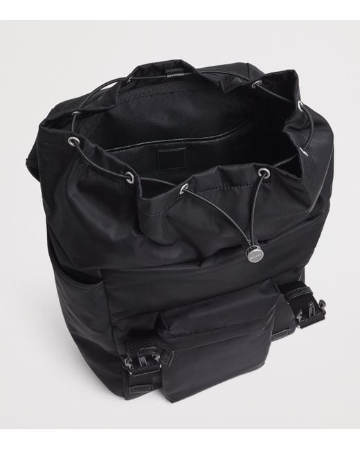 Sandro Black Logo Backpack for men