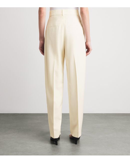 Rohe White Virgin Wool Daria Trousers