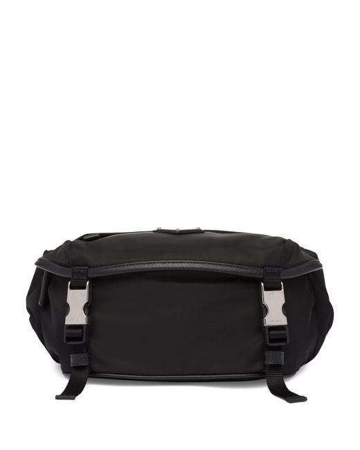 Prada Black Re-Nylon And Saffiano Leather Shoulder Bag for men