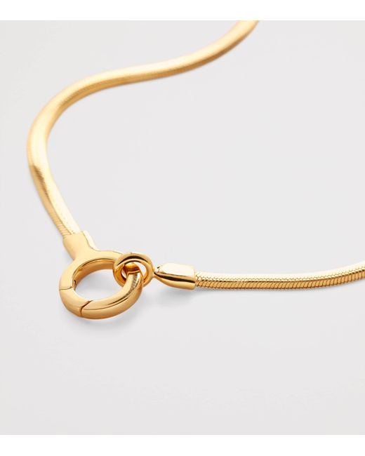 Monica Vinader Metallic Vermeil Snake Chain Necklace