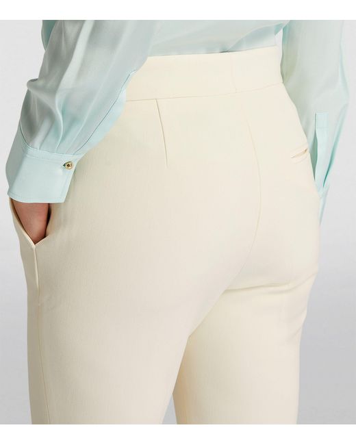 St. John Natural Straight Tailored Trousers