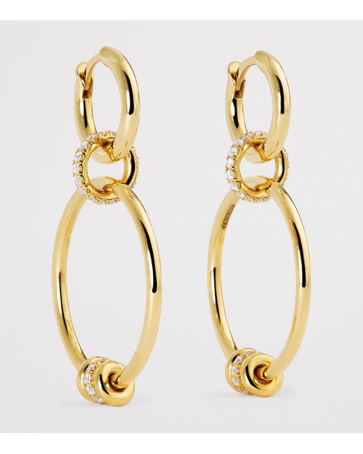 Spinelli Kilcollin Metallic And Diamond Asha Hoop Earrings