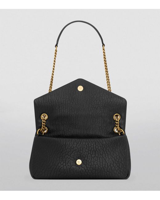Saint Laurent Black Small Lambskin Calypso Shoulder Bag