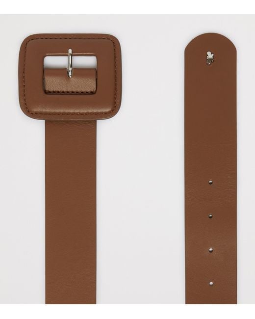 Weekend by Maxmara Brown Leather Belt