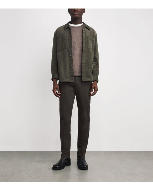 PAIGE Black Stafford Trousers for men