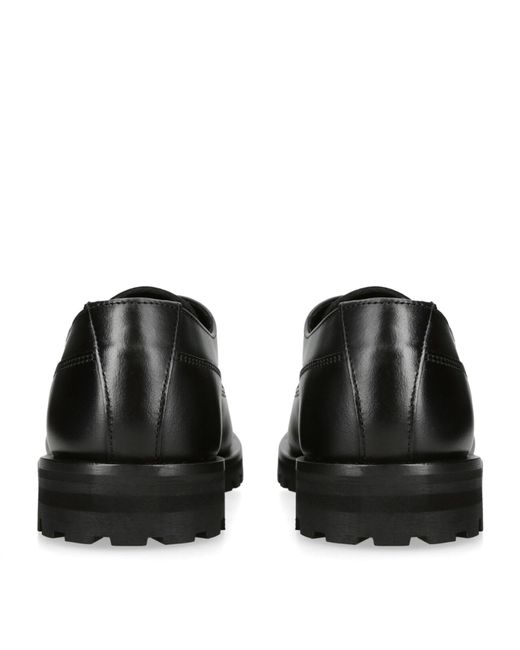 Kurt Geiger Black Leather Hunter Oxford Shoes for men