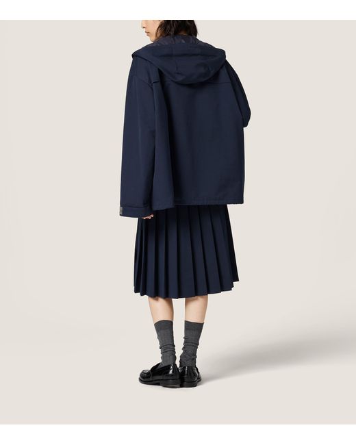 Miu Miu Blue Ripstop Jacket