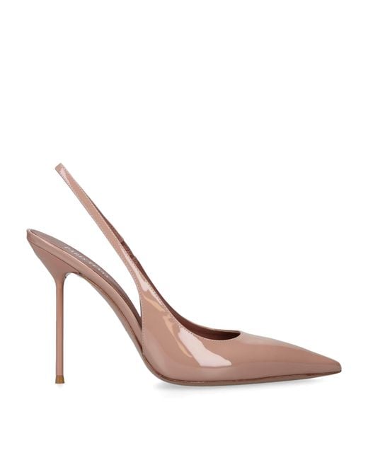 Paris Texas Pink Patent Leather Lidia Slingback Pumps 105